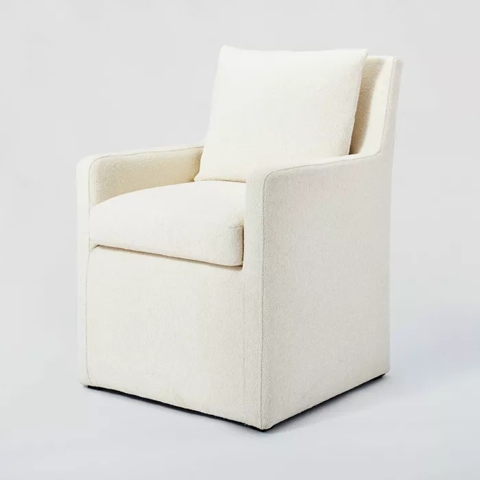 Pacific Ridge Pillow Back Upholstered Anywhere Chair Cream - Threshold™ designed with Studi... | Target