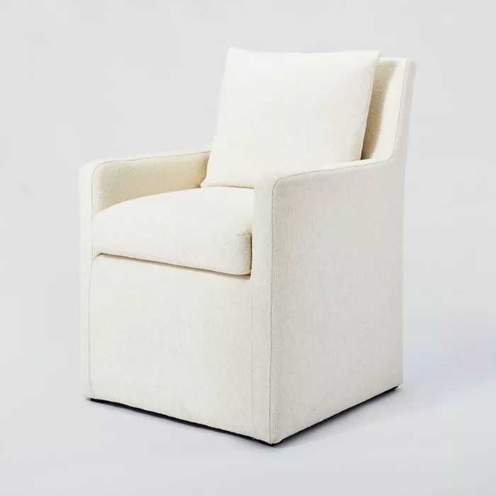 Pacific Ridge Pillow Back Upholstered Anywhere Chair Cream - Threshold&#8482; designed with Studi... | Target