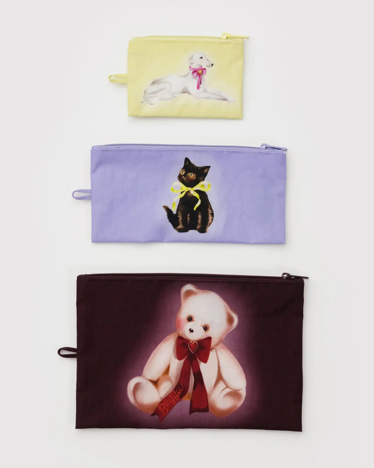 Flat Pouch Set Fancy Animals - Baggu | BAGGU