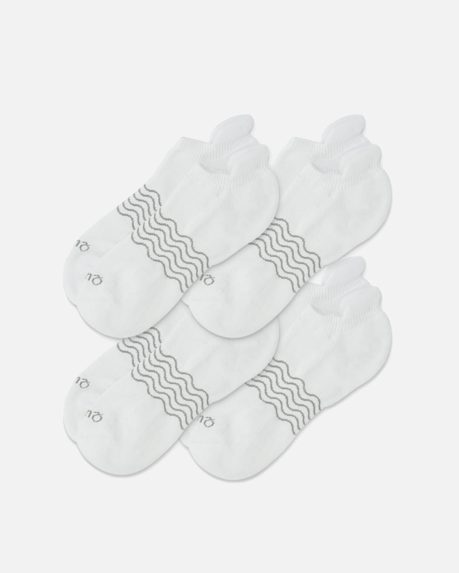 Everyday Cotton Solid Ankle Socks (4-pack) in White | Quince