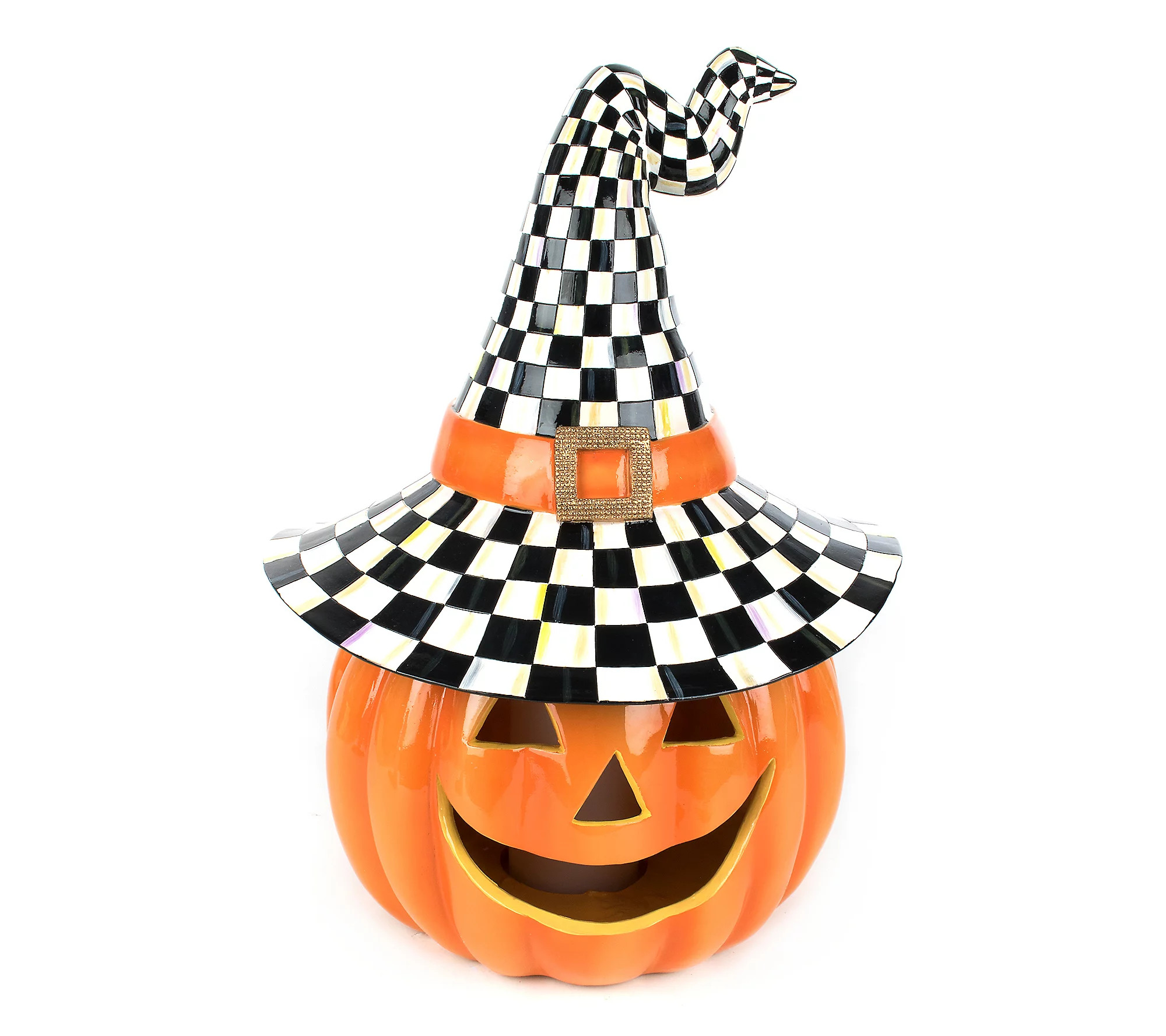 Mackenzie-Childs Trick or Treat Illuminated Happy Jack | QVC