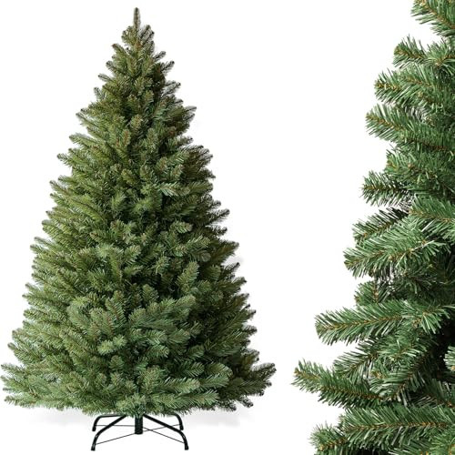 6ft Artificial Christmas Tree, Dense Branches Realistic Christmas Tree for Holiday Decor​ Collapsible Christmas Tree Reusable and Easy to Assemble with 1000 Branch for Home/Office/Shop Decoration | Amazon (US)