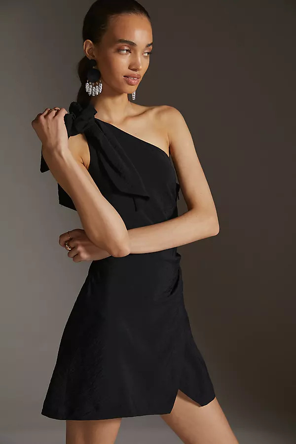 Maeve One-Shoulder Printed Mini Dress | Anthropologie (US)