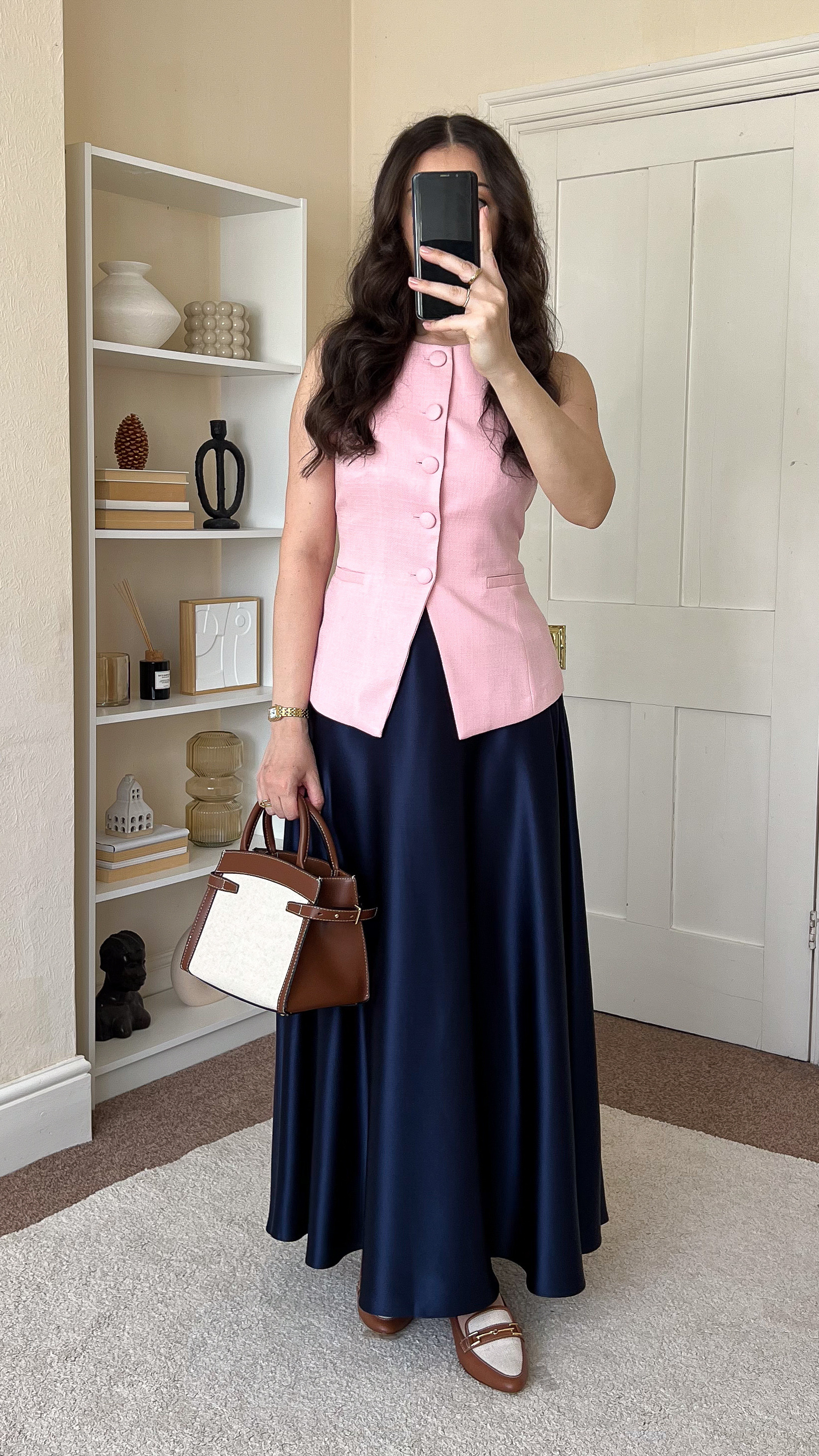 Casual chic spring/summer outfit. Waistcoat is New Look, size UK8. Skirt is LilySilk, size UK10. Use code Larisa20 to save 20% off your LilySilk purchase.  

 #LTKuk #LTKspring #LTKsummer