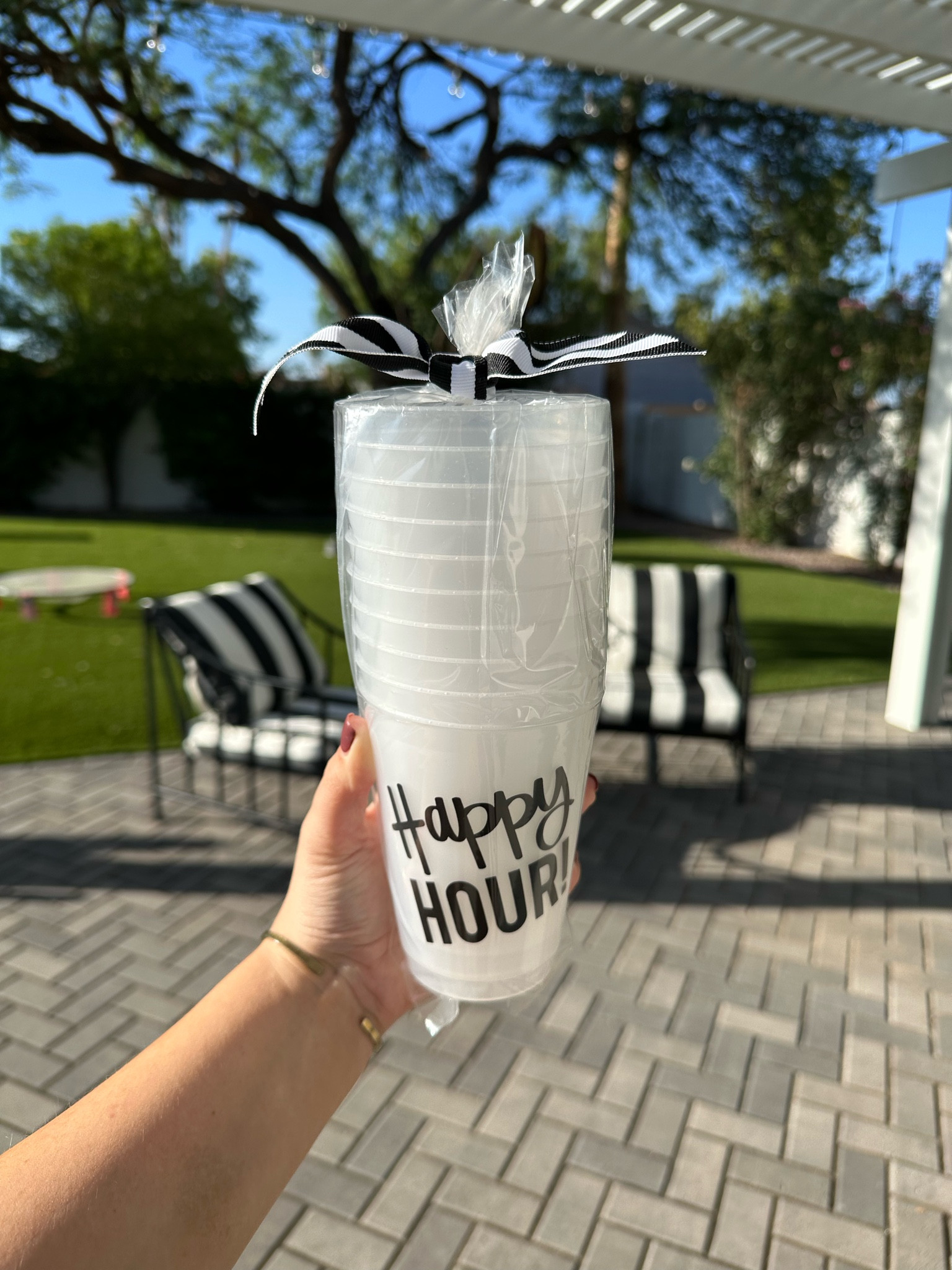 I brought these adorable frosted plastic cups to the Arizona home, I thought they would be perfect poolside 💦 #noglassbythepool 

#LTKSeasonal #LTKfamily #LTKhome