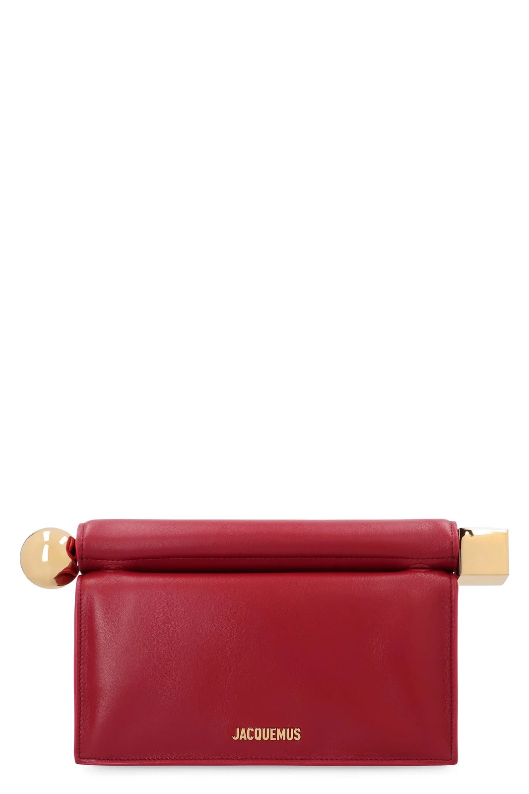 Jacquemus Fold-Over Leather Clutch Bag | Cettire Global