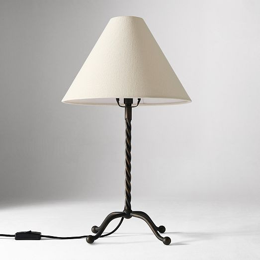 Pierce & Ward Twisted Metal Table Lamp (20") | West Elm (US)