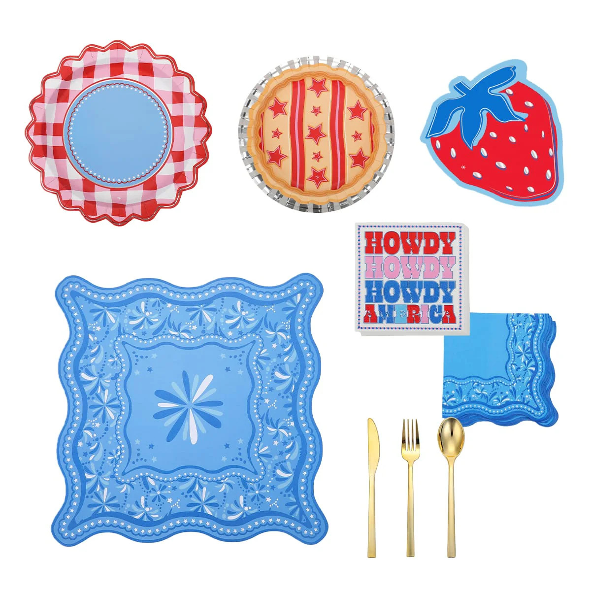 Patriotic Tableware Party Kit | Packed Party