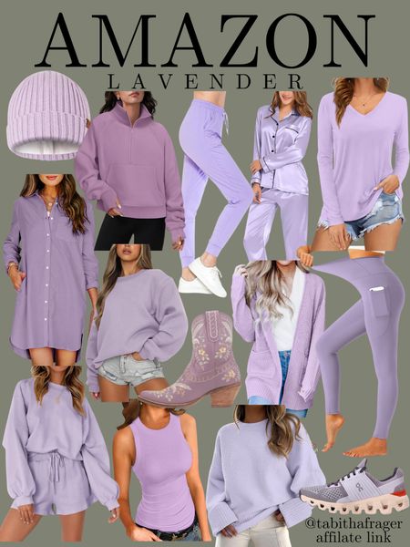 Amazon lavender finds. Lavender sweater. Lavender leggings. Lavender tops. Lavender two piece set  

#LTKfindsunder50 #LTKfitness #LTKstyletip