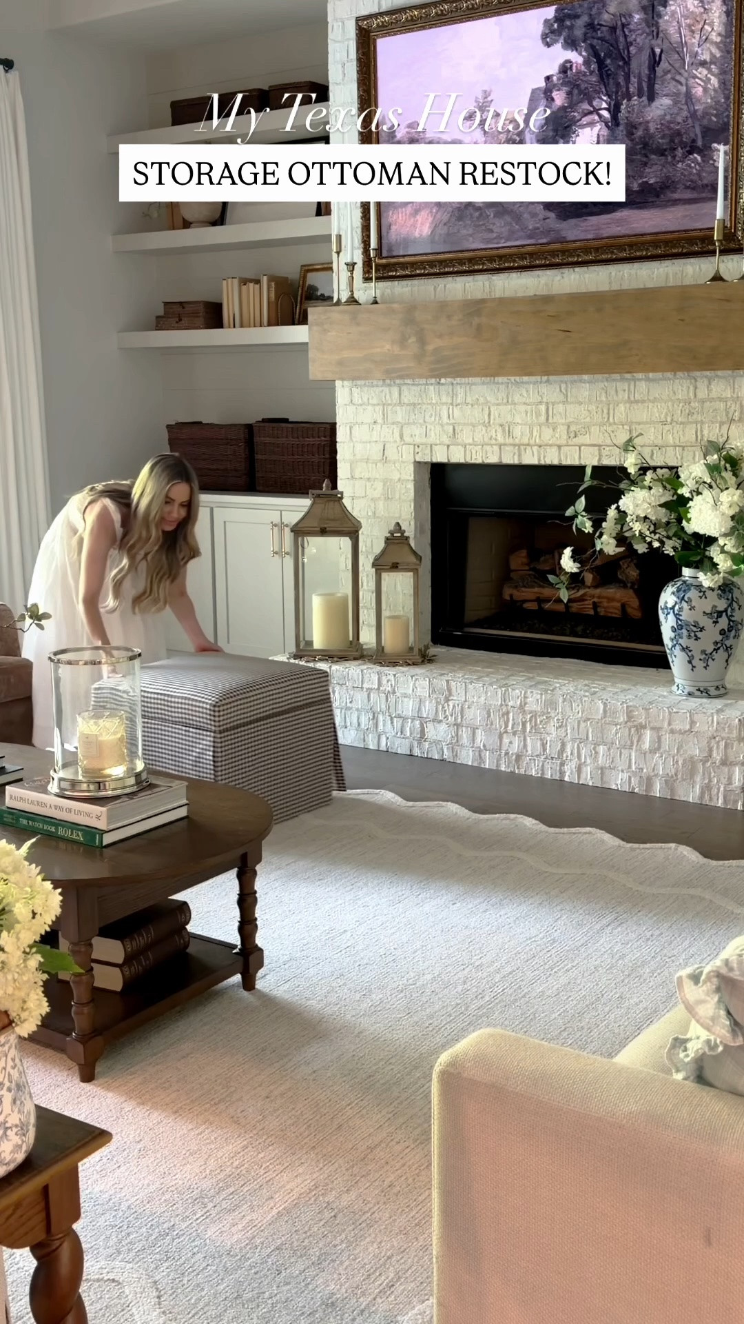 Our storage ottomans/benches are back!

#LTKHome #LTKSeasonal