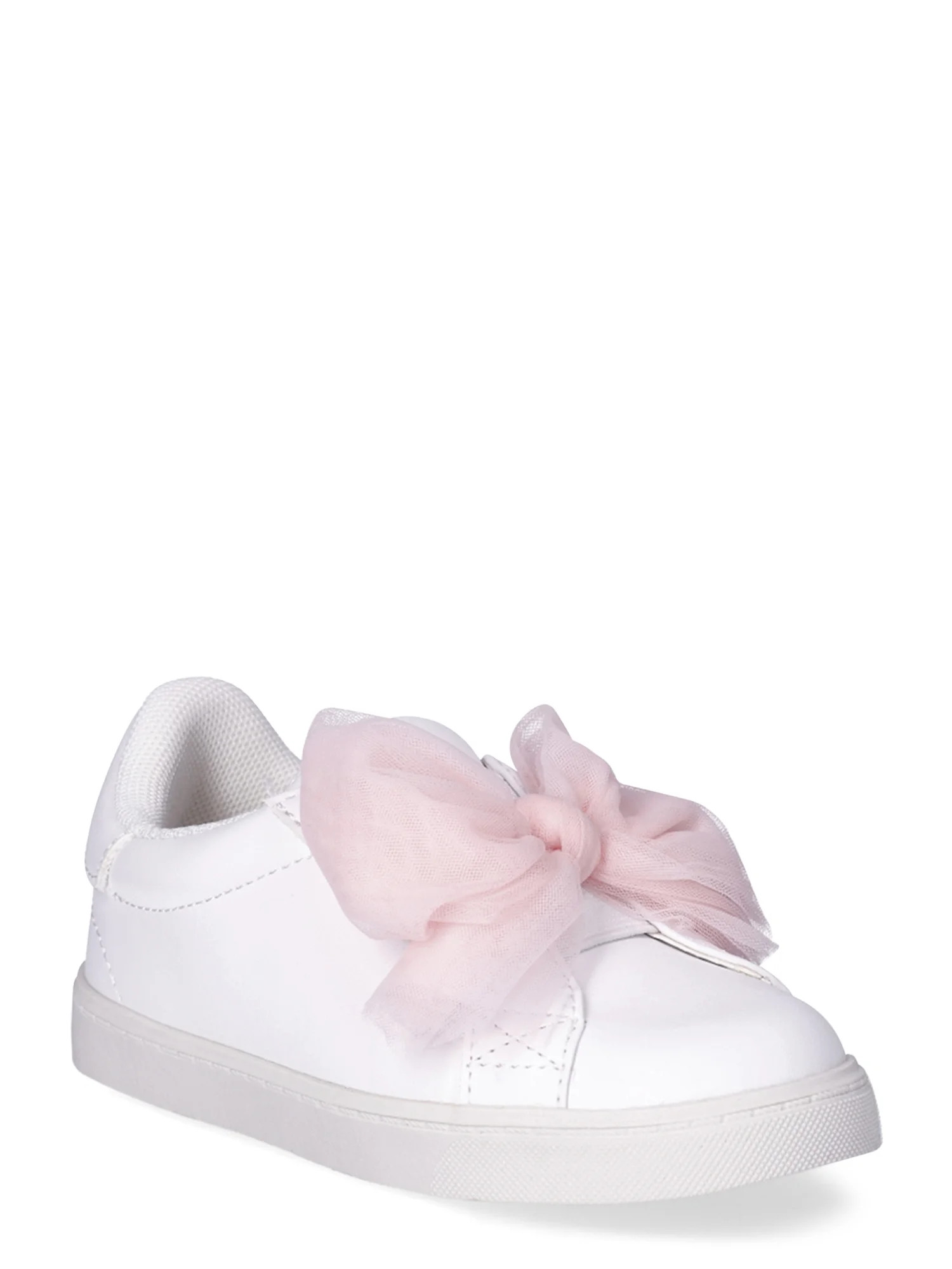 Wonder Nation Girl's Bow Sneakers, Sizes 2-12 | Walmart (US)