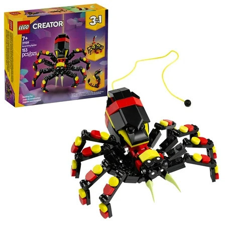 LEGO Creator 3 in 1 Wild Animals Surprising Spider Toy - Building Toy with 3 Build Options, Spider, Scorpion, or Snake - Animal Figures for Kids, Boys & Girls, Ages 7+ - Birthday Gift Idea - 31159 | Walmart (US)