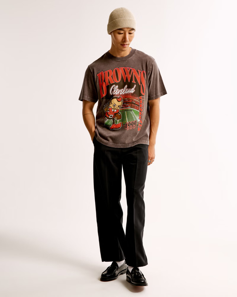 Detroit Lions Vintage-Inspired Graphic Tee | Abercrombie & Fitch (US)