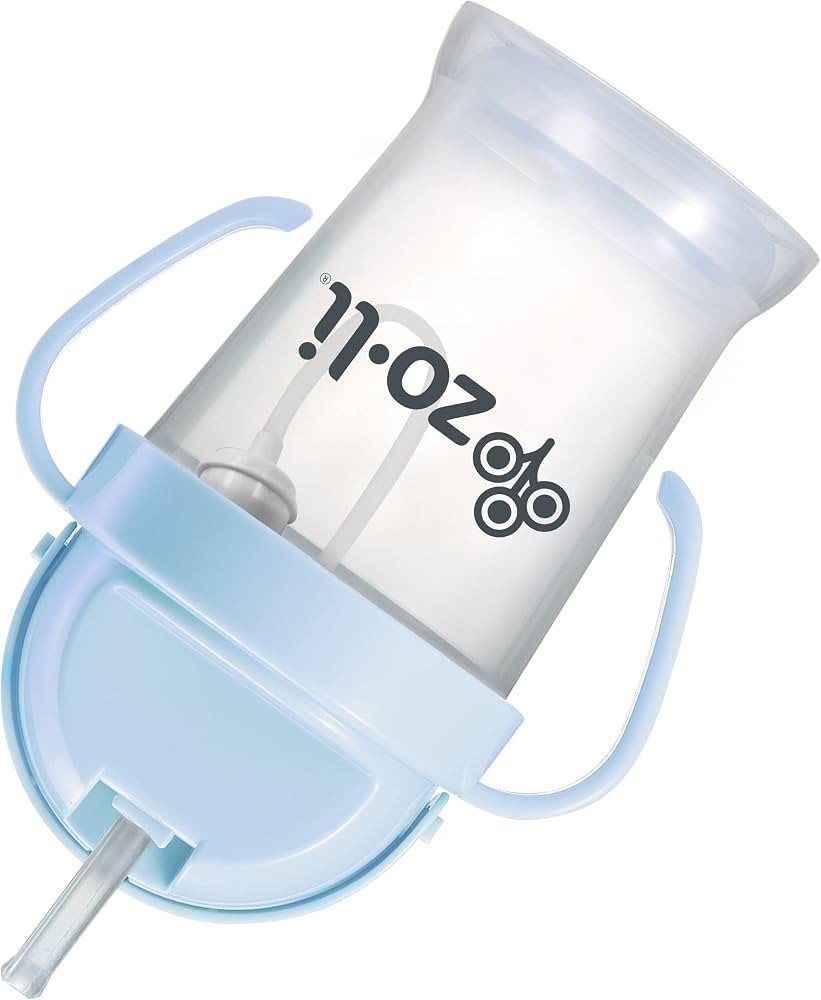 Weighted straw cup | ZoLi BOT Straw Sippy Cup Mist Blue, most loved training cup, toddler transit... | Amazon (US)