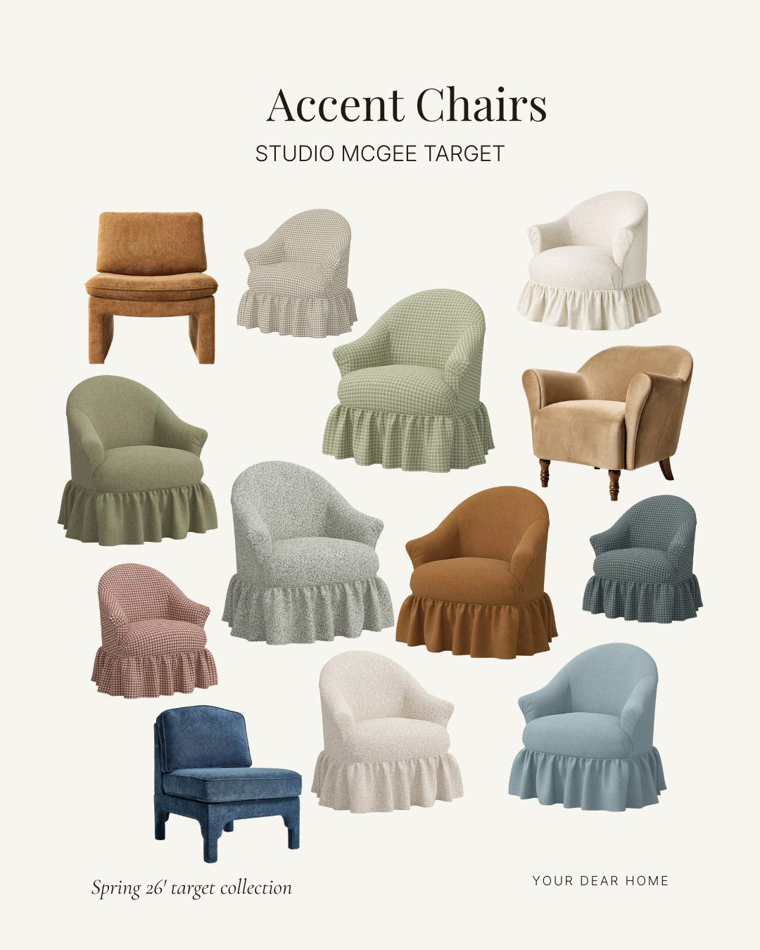 NEW Studio McGee Target Spring 2026 Collection is launching 12/28 and they have some really pretty accent chairs! 

 #LTKHome