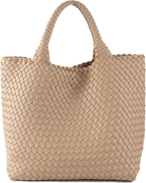 JINMANXUE Fashion Woven Bag Shopper Bag Travel Handbags and Purses Women Tote Bag Large Capacity ... | Amazon (US)