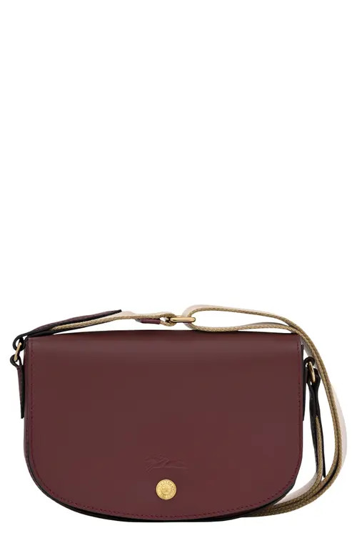 Longchamp Small Empure Leather Crossbody Bag in Burgundy at Nordstrom | Nordstrom