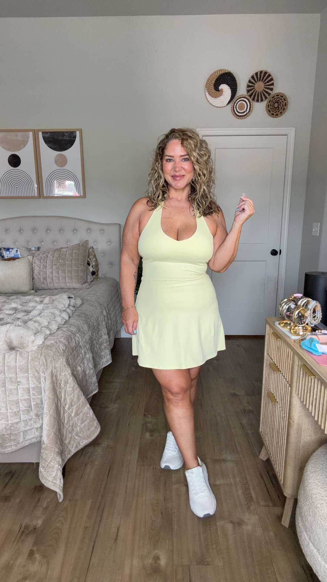 Size large in everything. I get the short in the bottoms  

#LTKPetite #LTKMidsize #LTKOver40