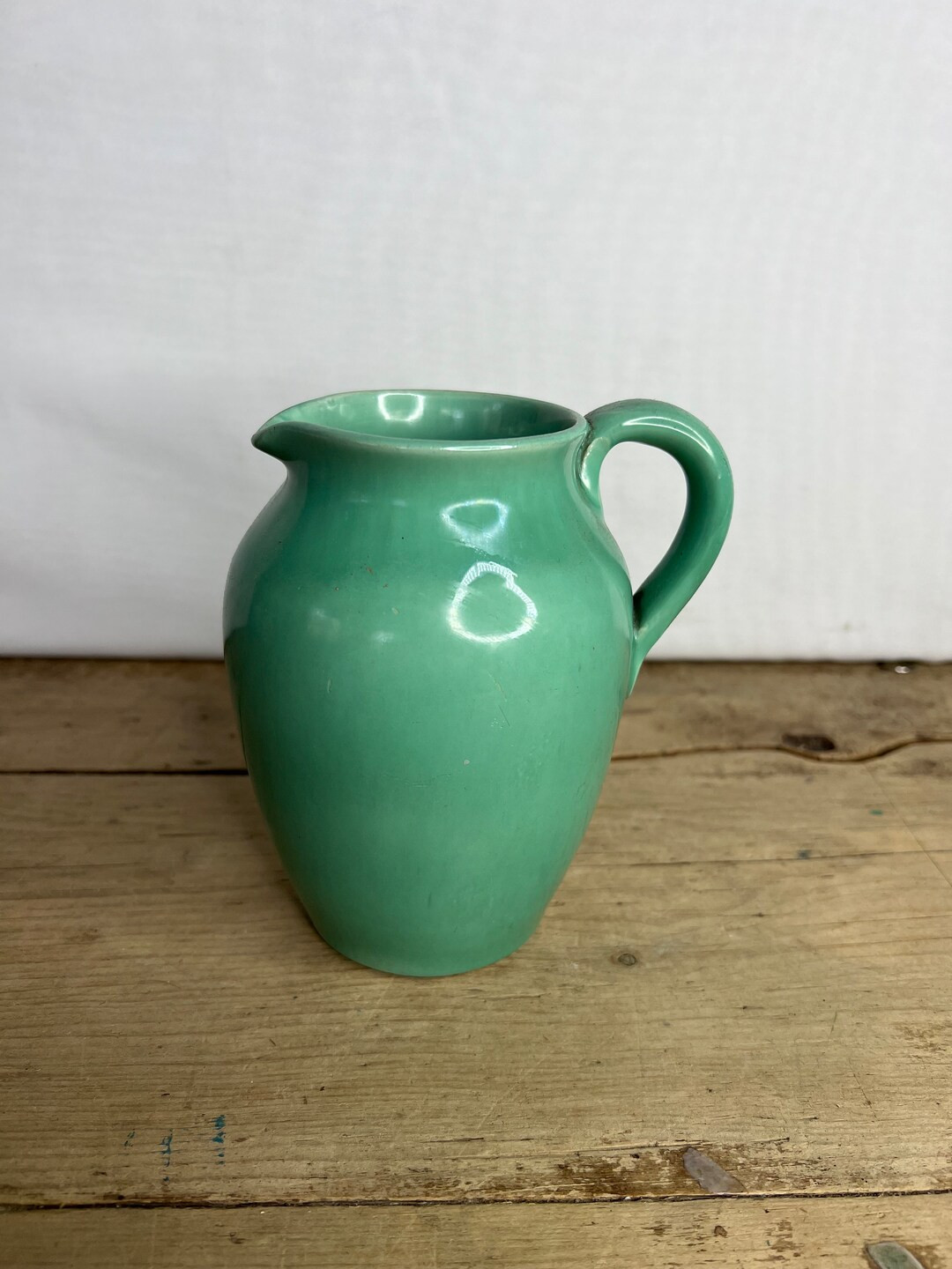 Vintage Green Medium Dee Cee Stoneware Milk Jug. In Good Condition | Etsy (UK)