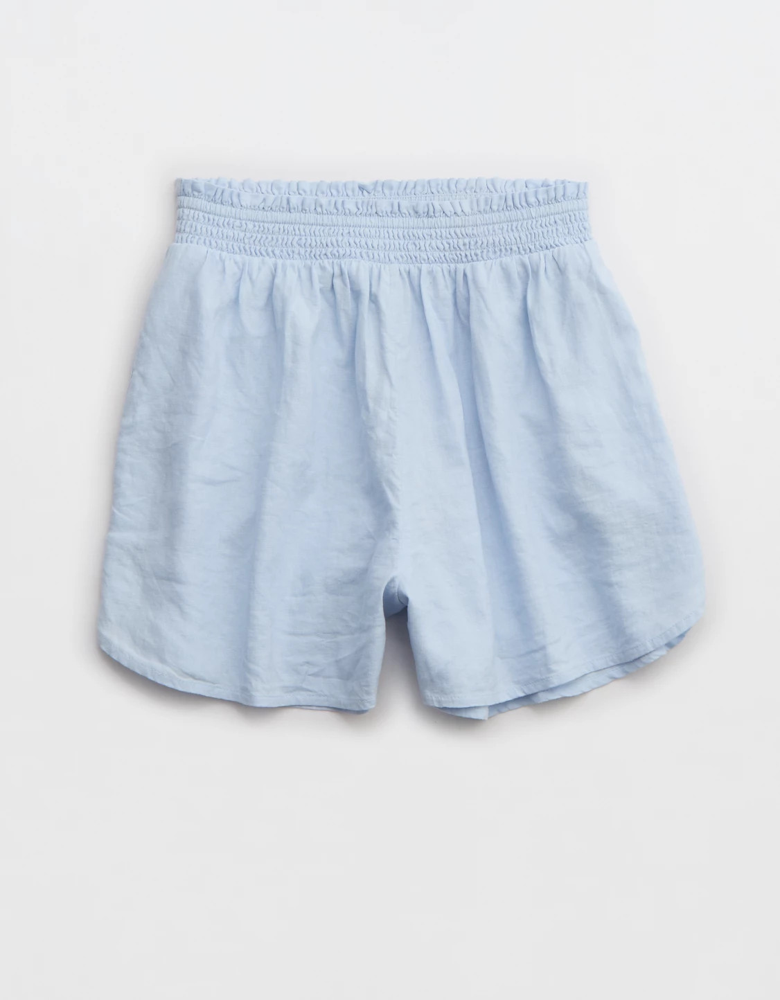Aerie Pool-To-Party Linen Blend High Waisted Short | Aerie