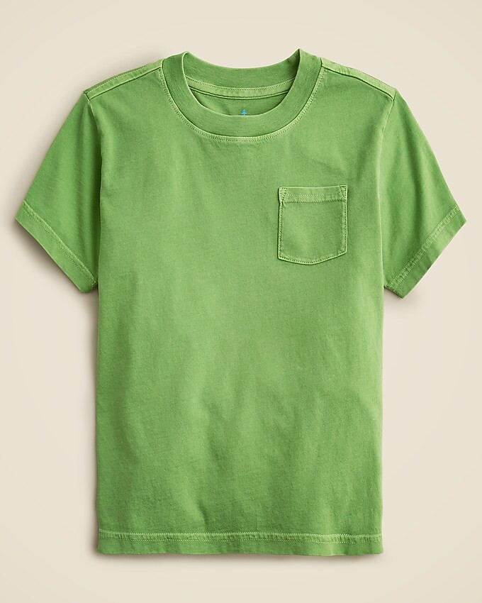 Kids' new garment-dyed pocket T-shirt | J. Crew US