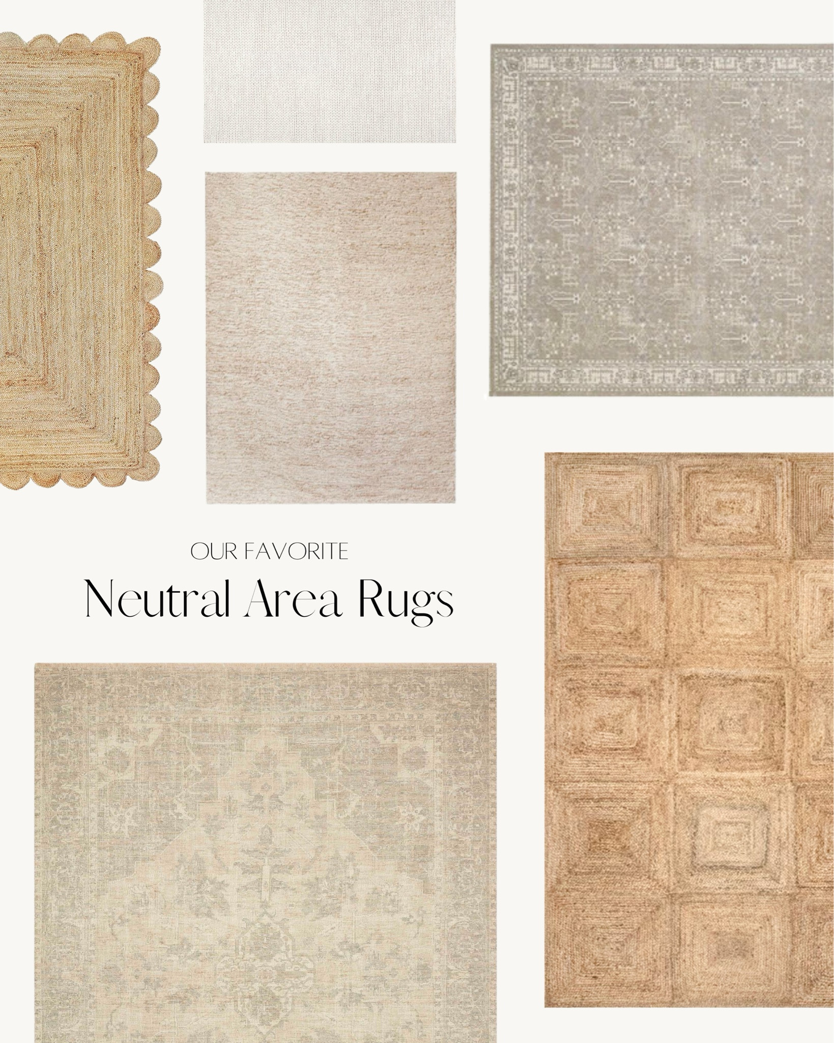Neutral area rugs. Living room rugs. Dining room rugs. Bedroom rugs. Neutral bedroom rugs. Neutral living room rugs. Area rugs. 
#LTKHome #InteriorDesign #LTKHomeFinds 