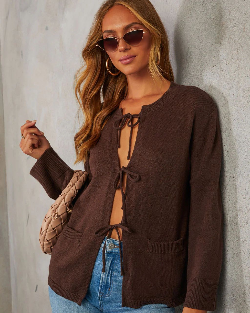 Phoebe Front Tie Cardigan | VICI Collection