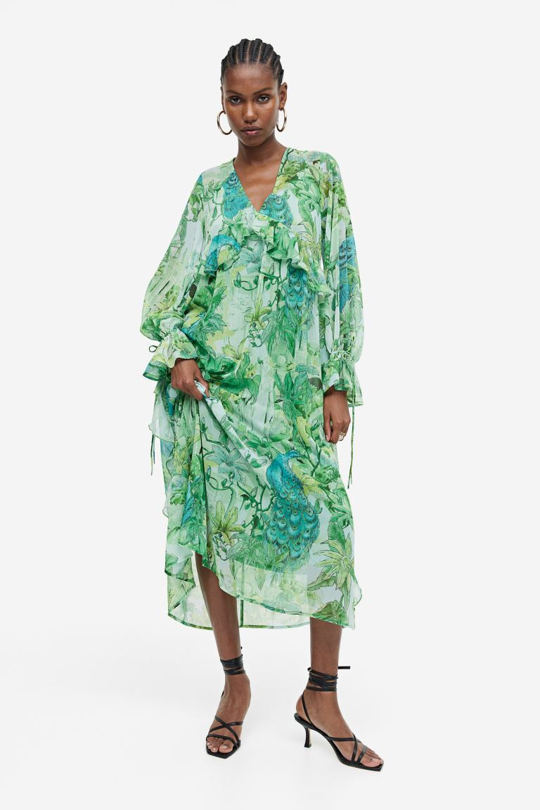Long Flounced Dress | H&M (US + CA)