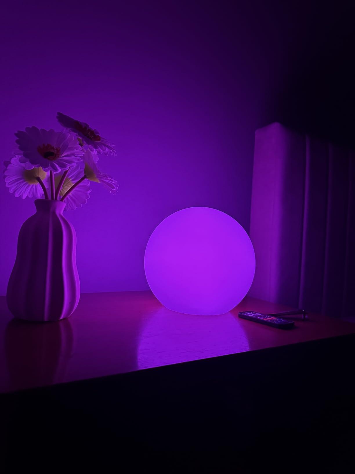 LOFTEK 6-inch LED Light Ball: Nursery Night Light with Remote Control, 16 RGB Color Changing & Di... | Amazon (US)