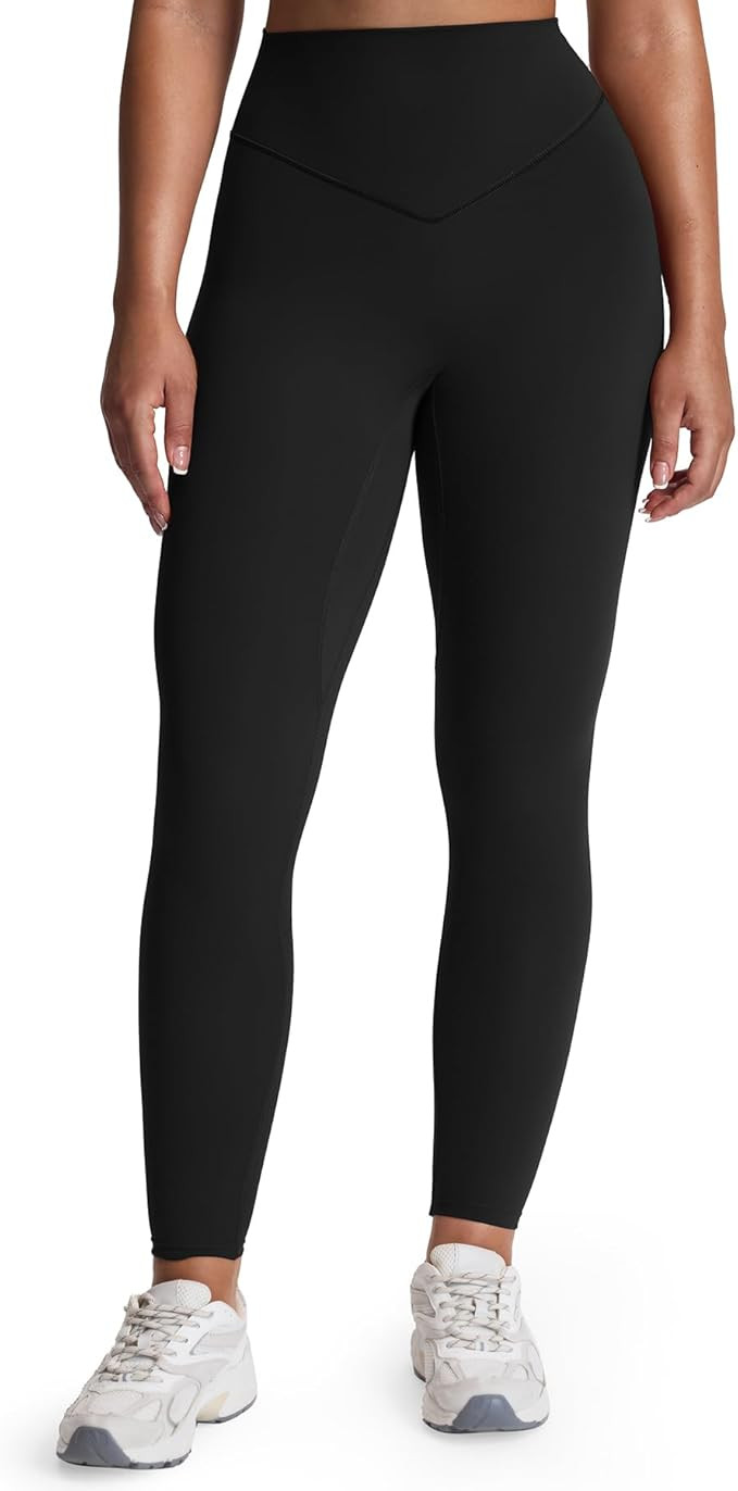 Aoxjox High Waisted Workout Breeze Leggings for Women Tummy Control Buttery Soft Yoga Pants 24"/2... | Amazon (US)