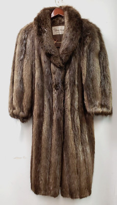 SALE*VINTAGE~DIMITRIOS~Long Hair Beaver Coat-no size se measure/simlr PM PETITE? | eBay | eBay US