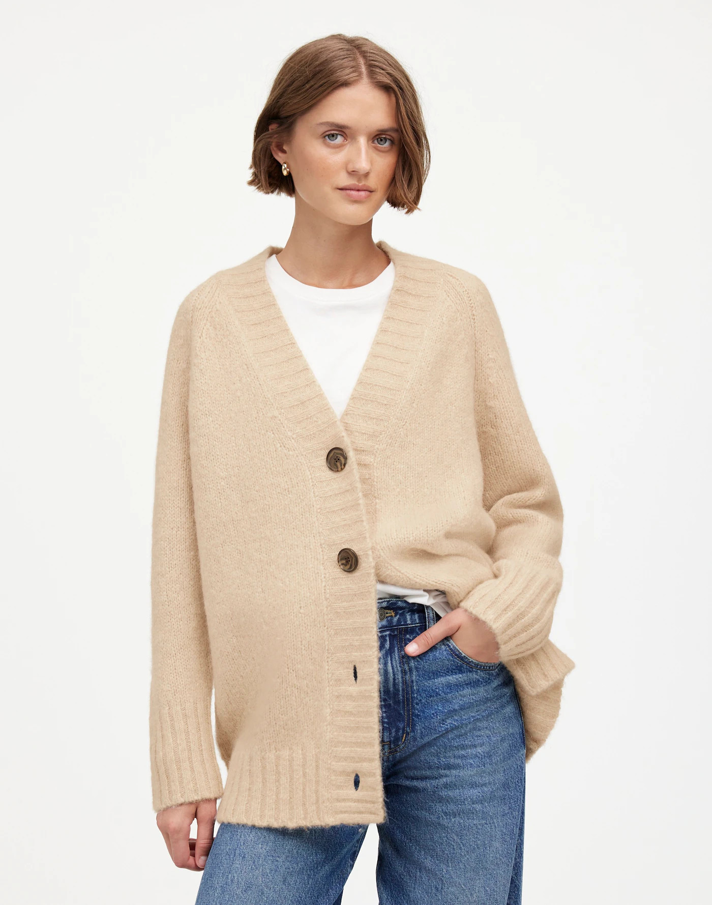 Chunky-Knit Cardigan | Madewell | Madewell