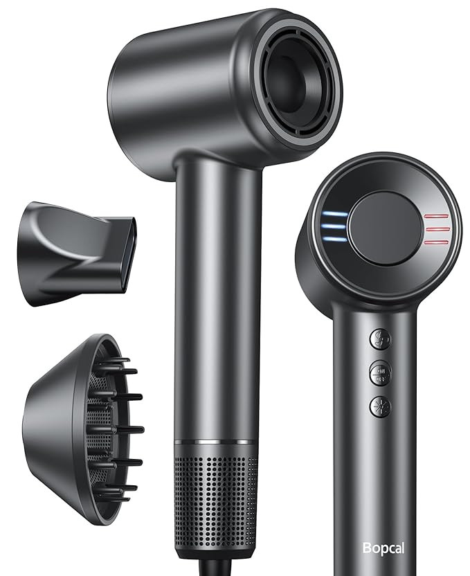Hair Dryer with Diffuser, 120000RPM Blow Dryer with Ionic, Travel Fast Drying Hairdryer, Professi... | Amazon (US)