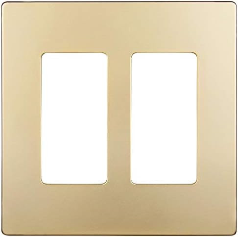 ENERLITES Elite Series Screwless Decorator Wall Plate Child Safe Outlet Cover, Size 2-Gang 4.68" ... | Amazon (US)