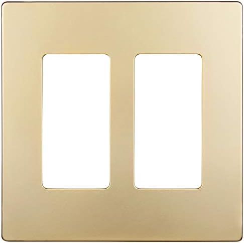 ENERLITES Elite Series Screwless Decorator Wall Plate Child Safe Outlet Cover, Gloss Finish, Size 2- | Amazon (US)