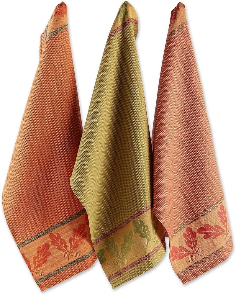 DII Fall Kitchen Towels Decorative and Absorbent Cotton Jacquard Dish Towel Set, 18x28, Autumn Ac... | Amazon (US)