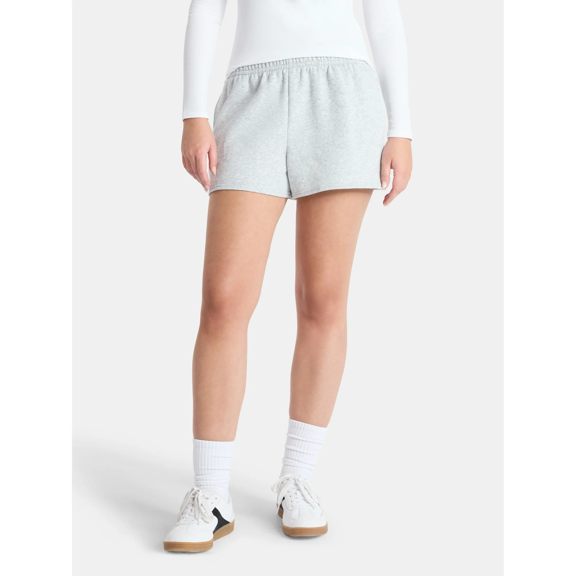 No Boundaries Fleece Shorts, 3'' Inseam, Women’s | Walmart (US)