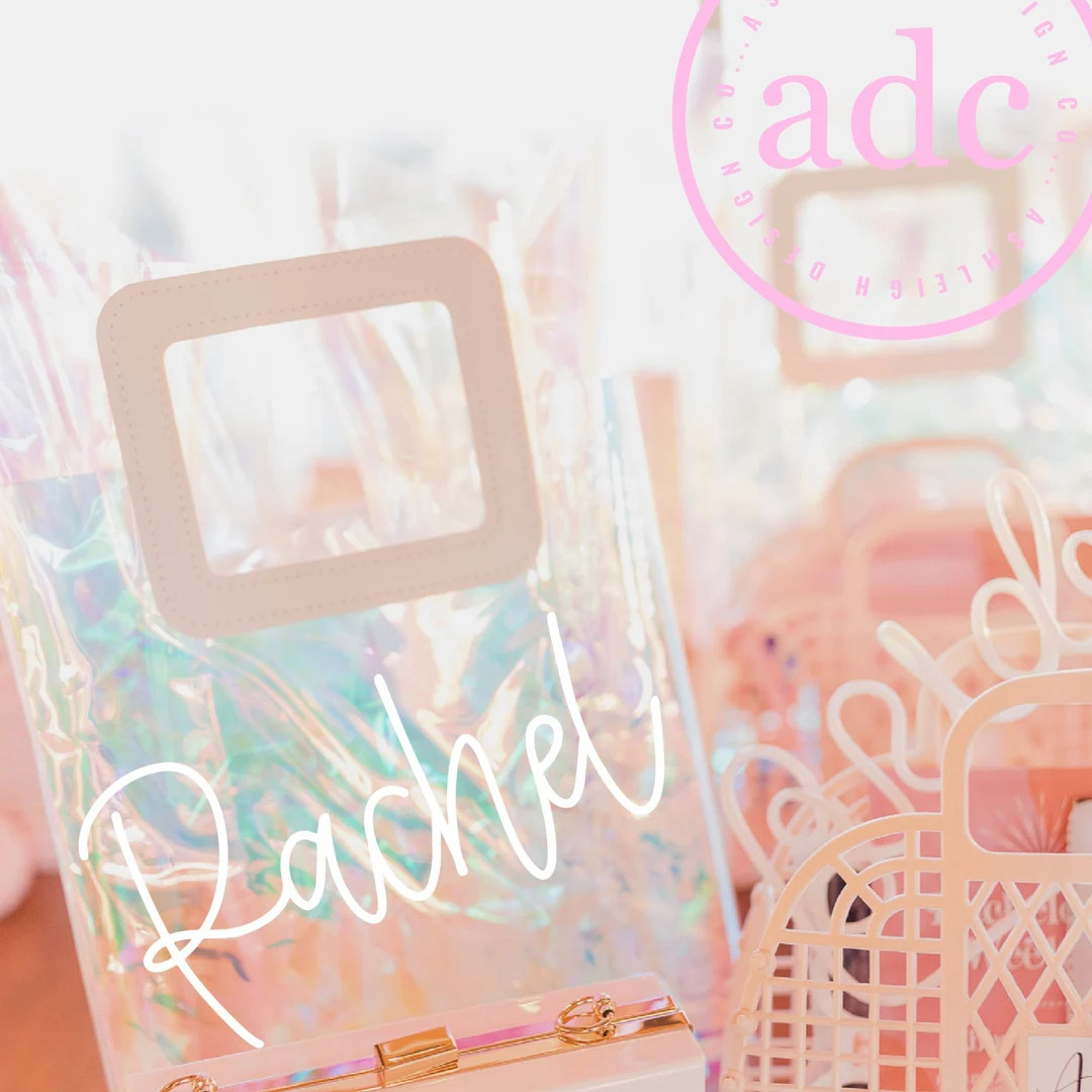 Holographic Tote Bag || Bachelorette Party Favor || Personalized Tote || Disco Theme Tote | Etsy (US)