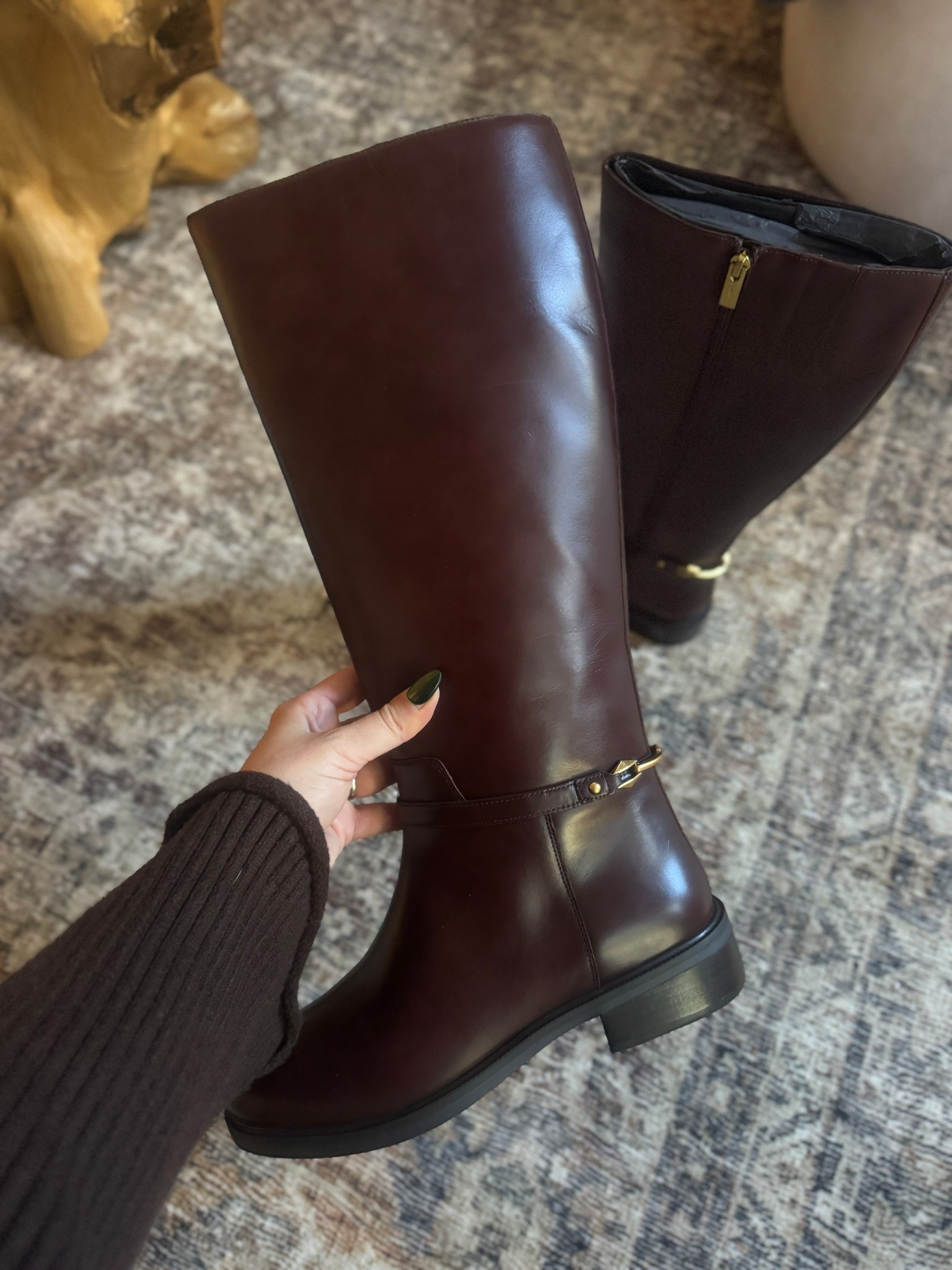 Tall leather riding boots perfect for fall 

#LTKShoeCrush