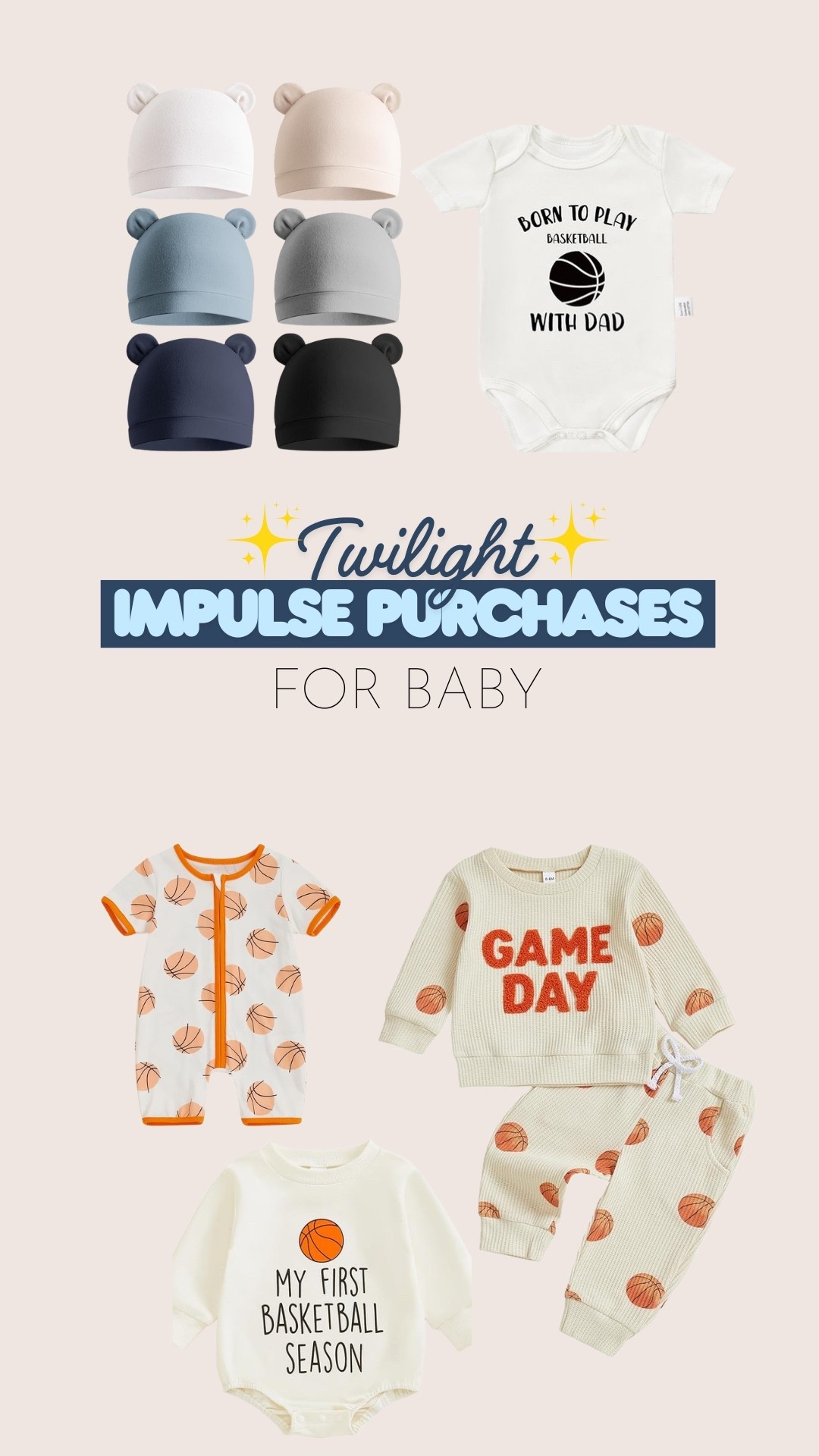 Twilight purchases: baby edition. Being born in the middle of March madness calls for some basketball attire, and I needed some more newborn hats! 

#LTKmomlife #LTKBaby