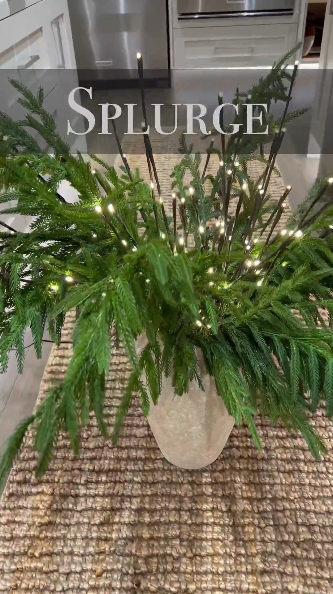 Amazon for the win again! 🎉 Everyone loves the Norfolk Pine Stems and now you can save a whole lot with these new stems from Amazon. They are incredibly soft and they come in a bunch of 12 at 5 bucks a stem vs $28! 🥳#LTKVideo#LTKHoliday 

#LTKHome #LTKStyleTip
