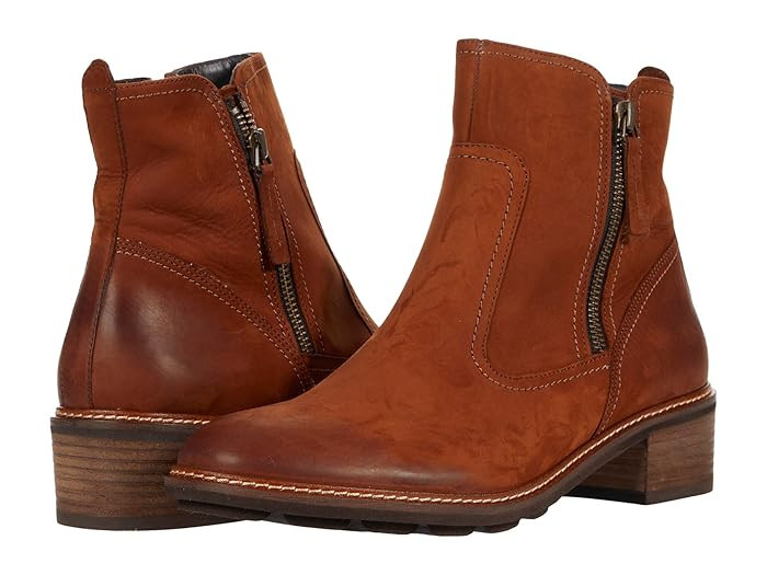 Paul Green Diego Boot (Cognac Nubuck) Women's Shoes | Zappos