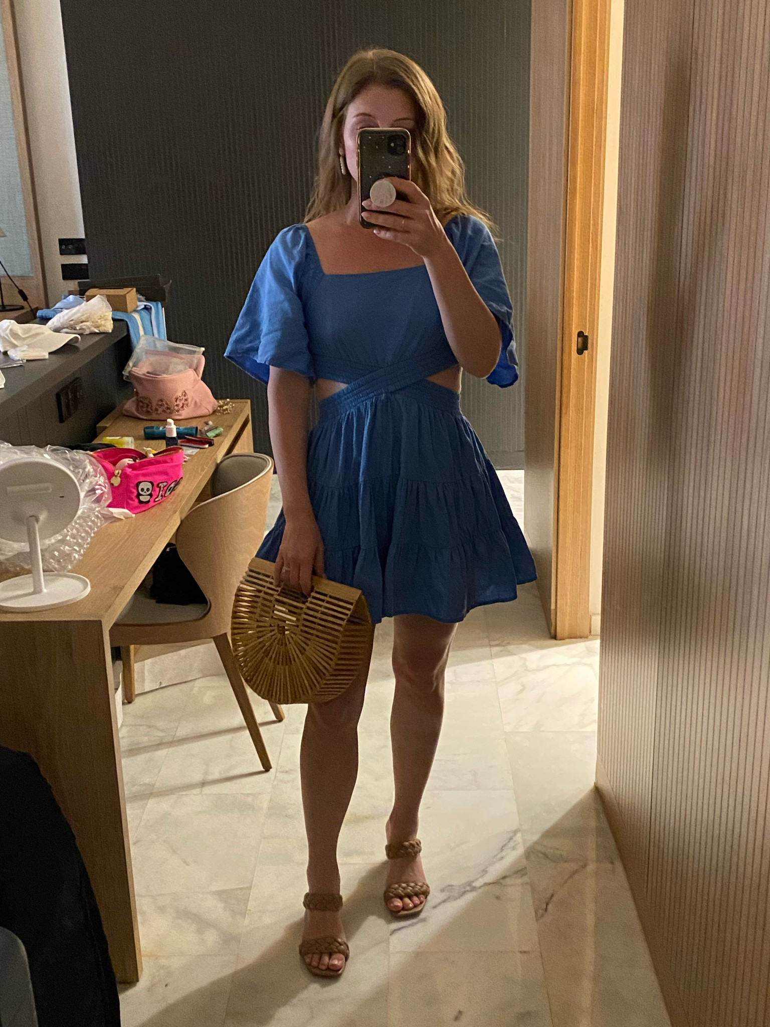 Free people dupe dress that comes in a bunch of colors! Pair it with this purse and it’s perfect for a tropical vacation!

#LTKunder50 #LTKtravel