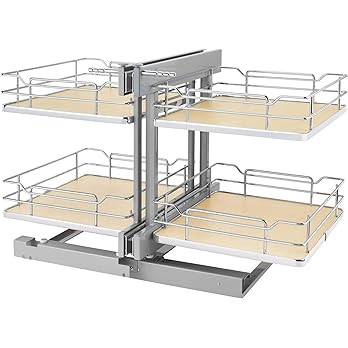 Rev-A-Shelf 18 in Maple Blind Corner Organizer Soft-Close, Standard | Amazon (US)