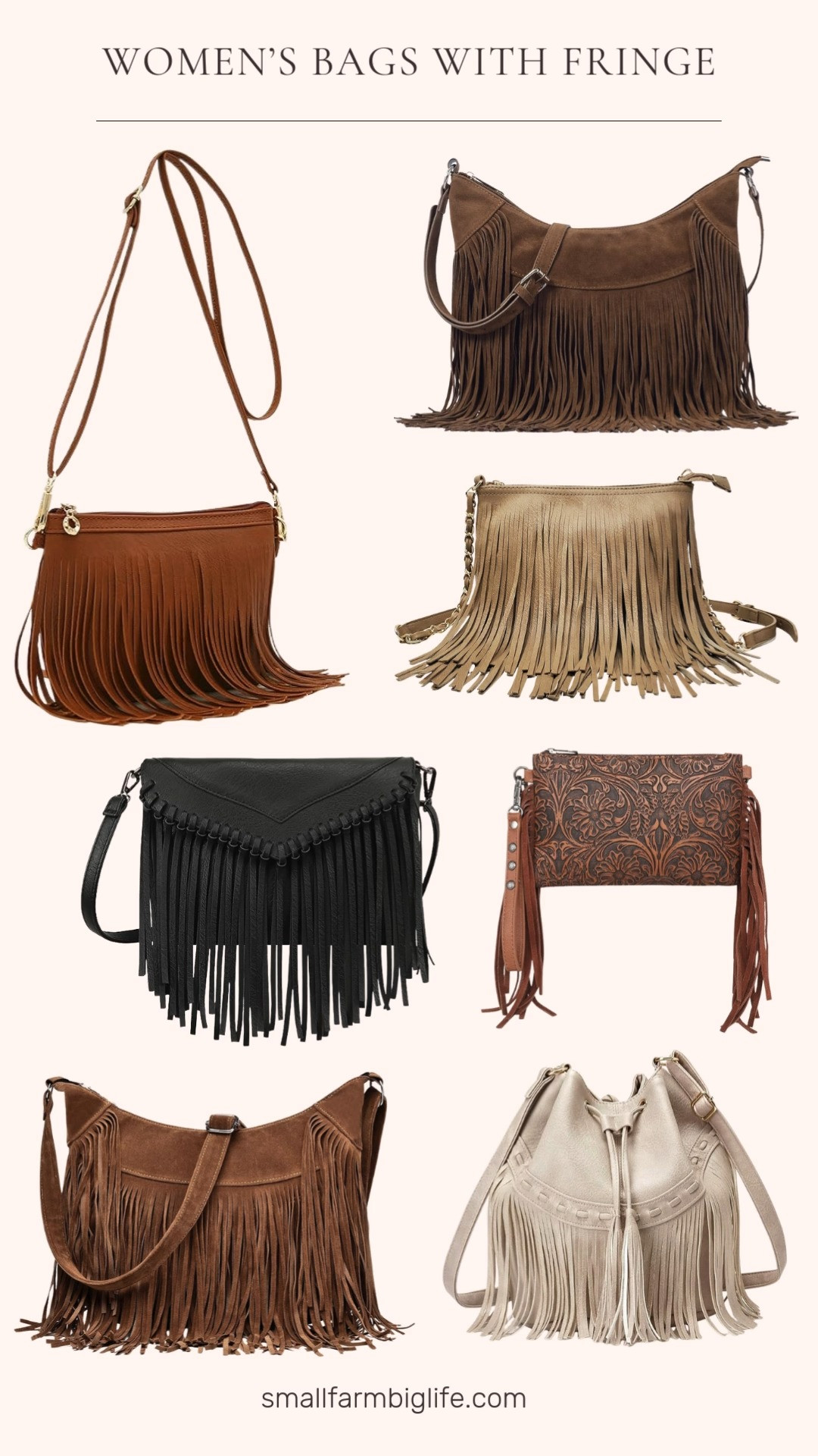  

 I’m not sure I’m ready to wear a fringe jacket but these bags are cute!

They’re all from Amazon and under $50!

#LTKItBag #LTKFindsUnder50 #LTKOver40
