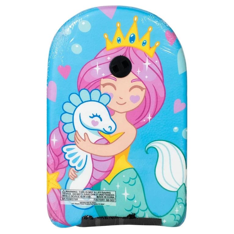 Bluewater Beach 18" Foam Bodyboard Ages 3+, Mermaid Print | Walmart (US)