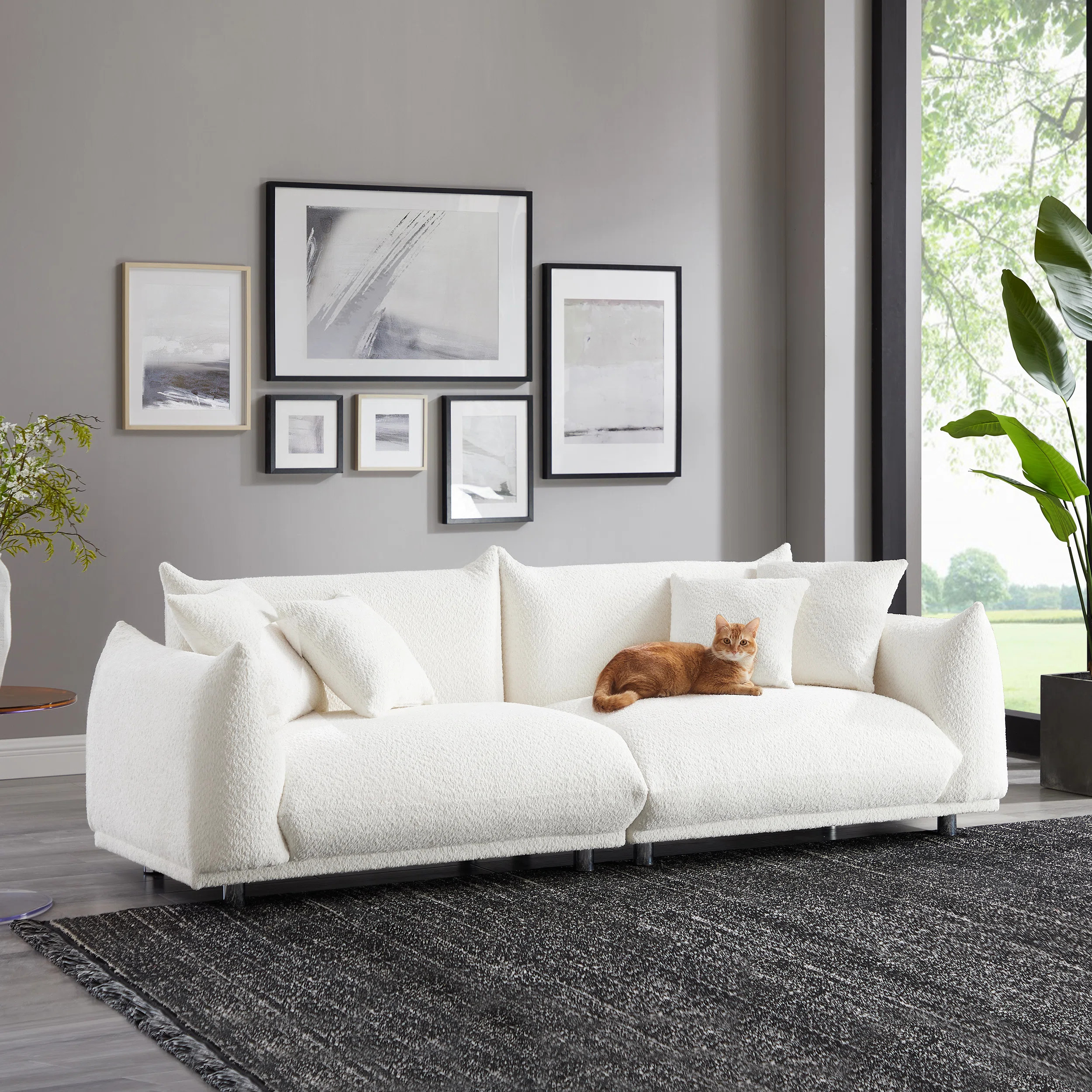 Wrought Studio™ Arnya 88.9" MINIMORE Modern Style Sofa & Reviews | Wayfair | Wayfair North America