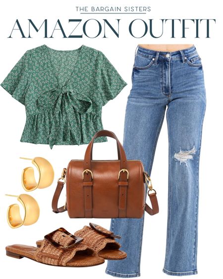 Amazon Outfit 

| Amazon OOTD | Amazon Fashion | Amazon Finds | Spring Outfit | Summer Outfit | Weekday Outfit | Satchel Purse | Judy Blue Jeans | Summer Blouse | Spring Blouse | Chunky Hoop Earrings | Sandals 

#LTKworkwear #LTKU #LTKstyletip