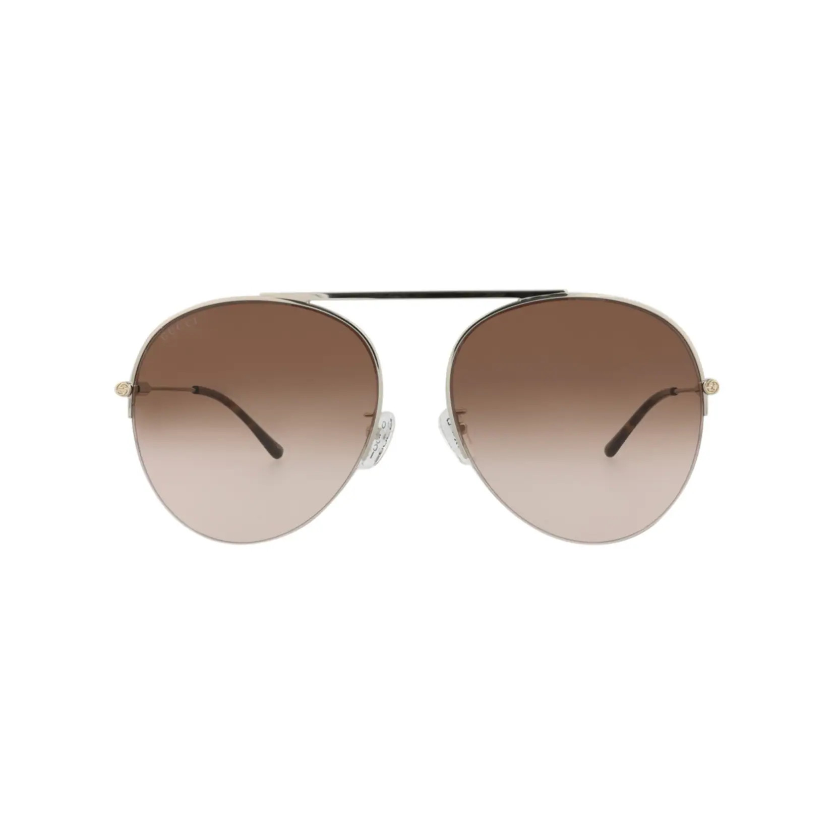 Gucci Aviator-Frame Metal Sunglasses | Overstock