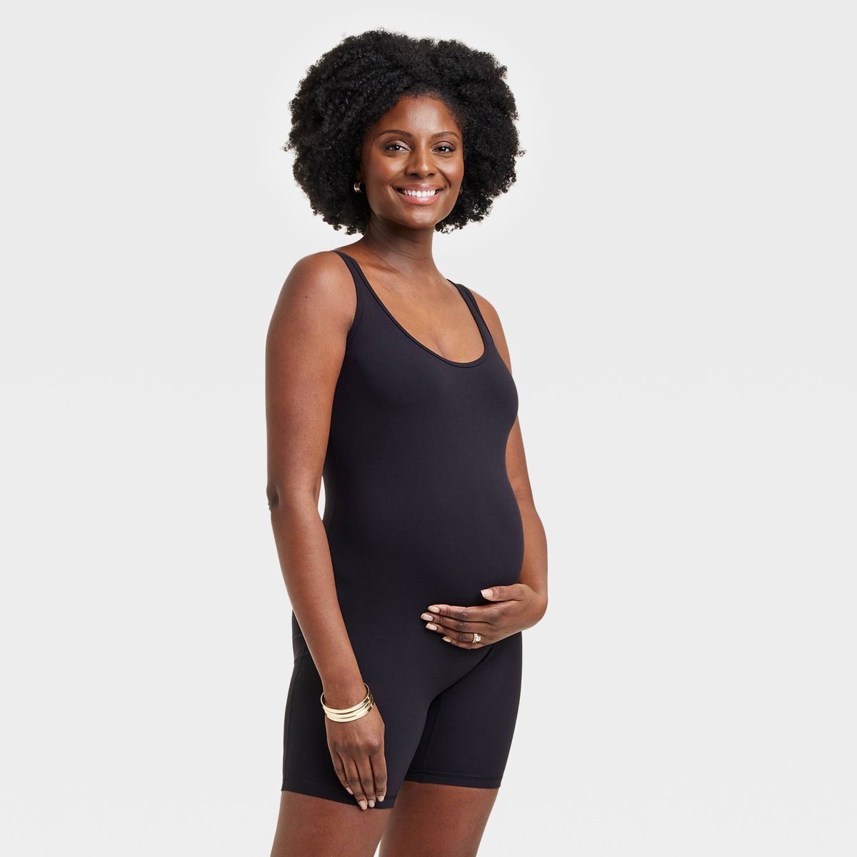 Sleeveless Unitard Maternity Jumpsuit - Isabel Maternity by Ingrid & Isabel™ Black M | Target